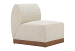Christy Armless Chair Beige