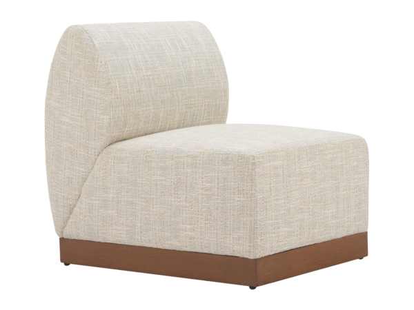 Christy Armless Chair Beige