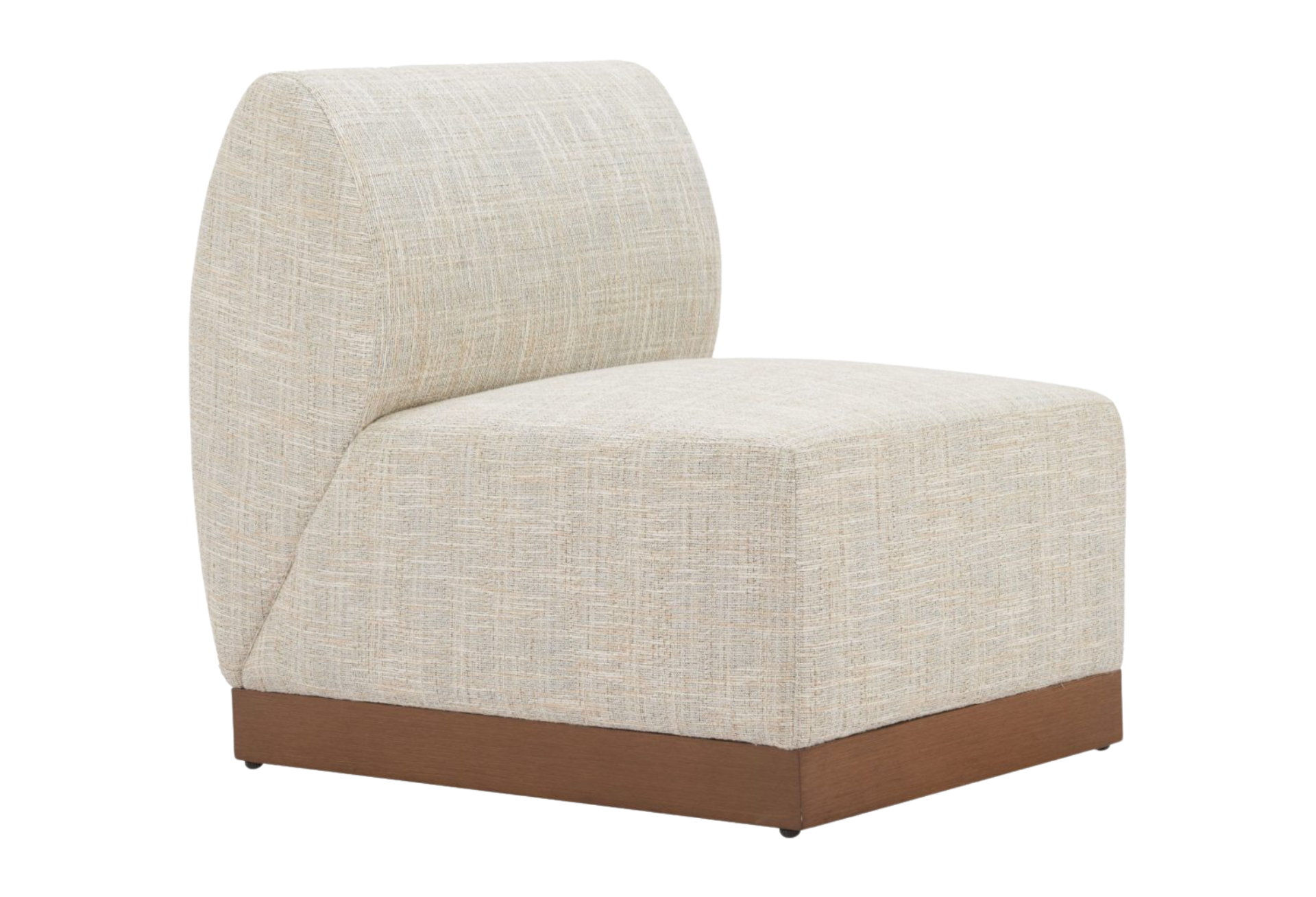 Christy Armless Chair Beige