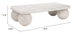 Camakat Coffee Table White & Whitewashed