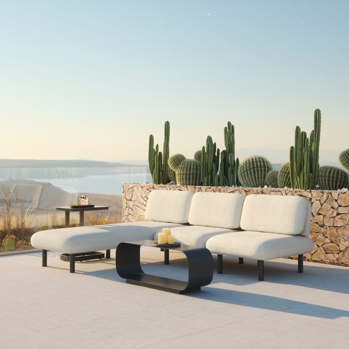 Aperto Chaise Beige