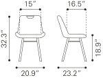Tyler Dining Chair (Set of 2) Brown