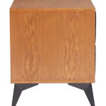 Zarif Nightstand Black & Walnut