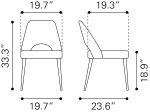 Leith Dining Chair (Set of 2) Black