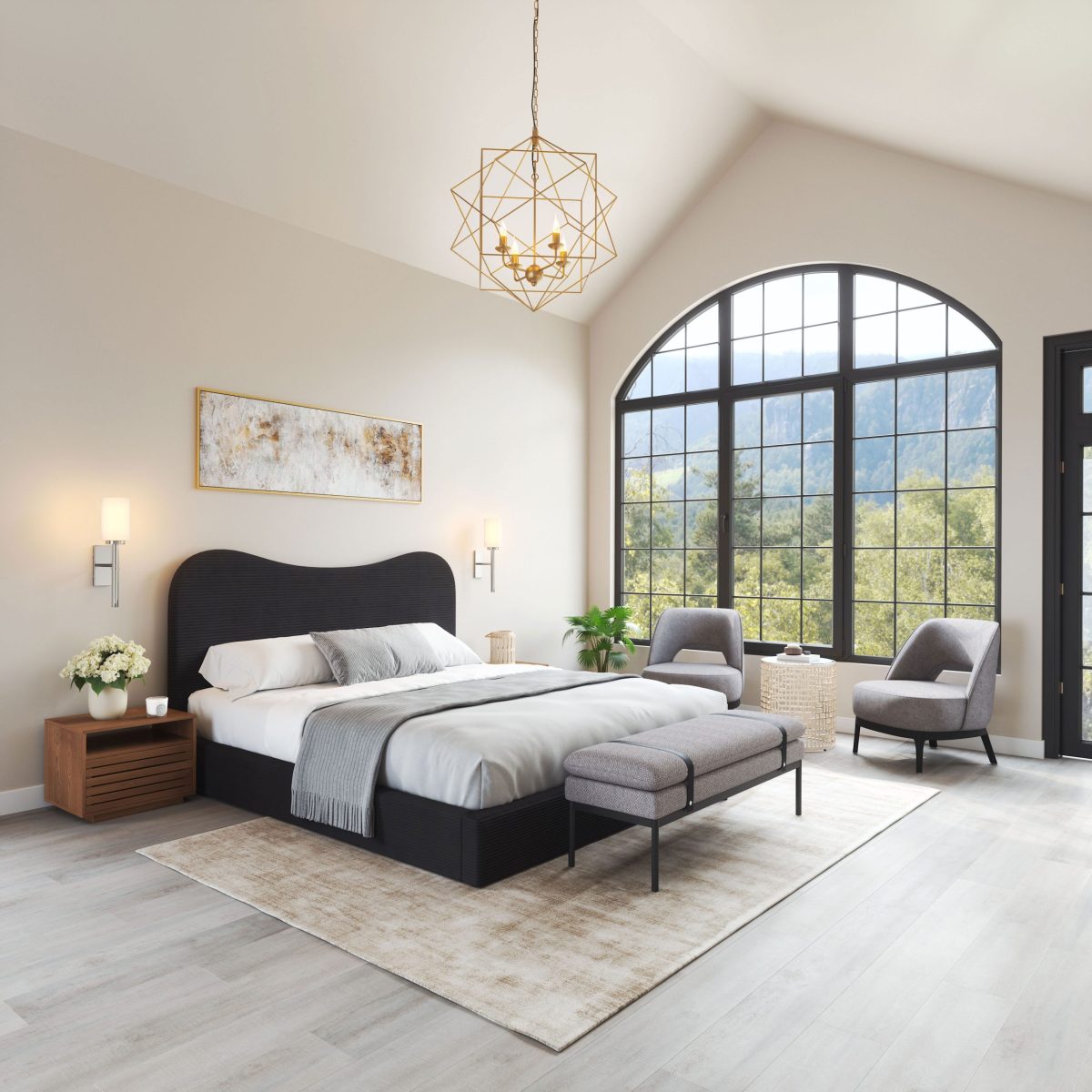 Sele King Bed Black