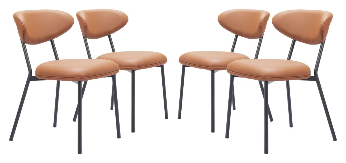 Rorun Dining Chair (Set of 4) Brown